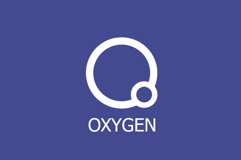 image of Oxygen WordPress Page Builder showing its logo